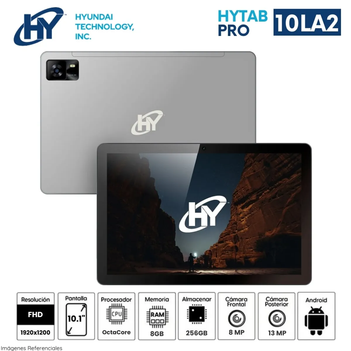 HYUNDAI - Tablet Hyundai HYTAB PRO 10LA2 8GB RAM 256GB 4G LTE - GRIS ESPACIAL