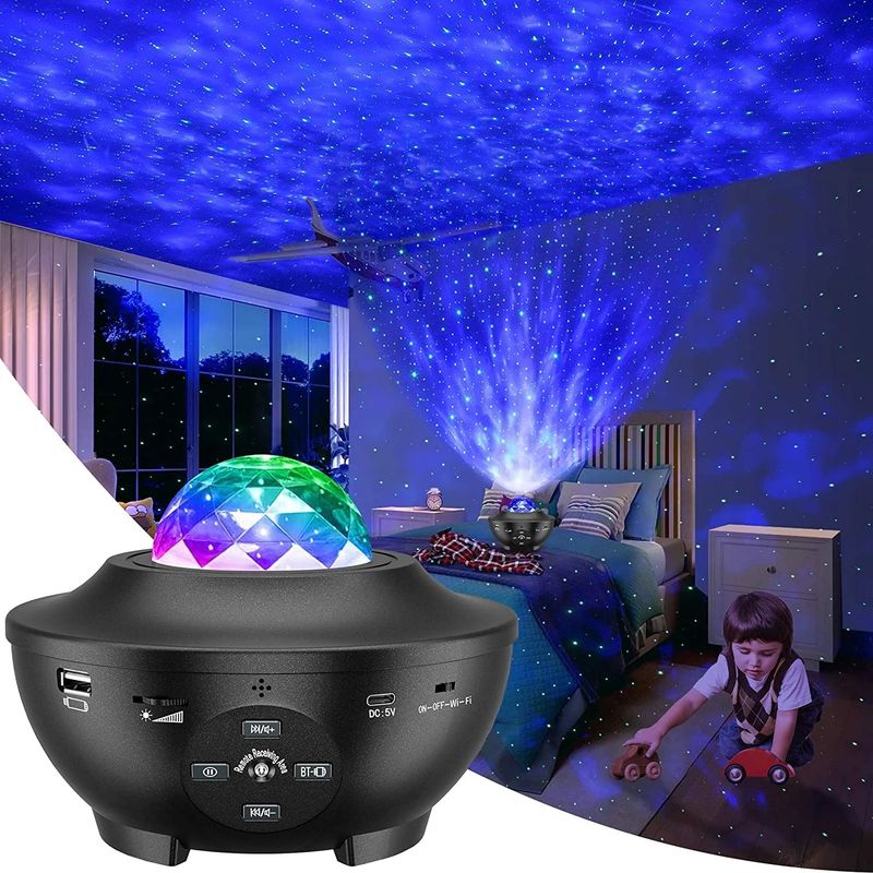 GENERICO - PROYECTOR DE LUZ TIPO GALAXIA ILUMINA CIELO CON ESTRELLAS