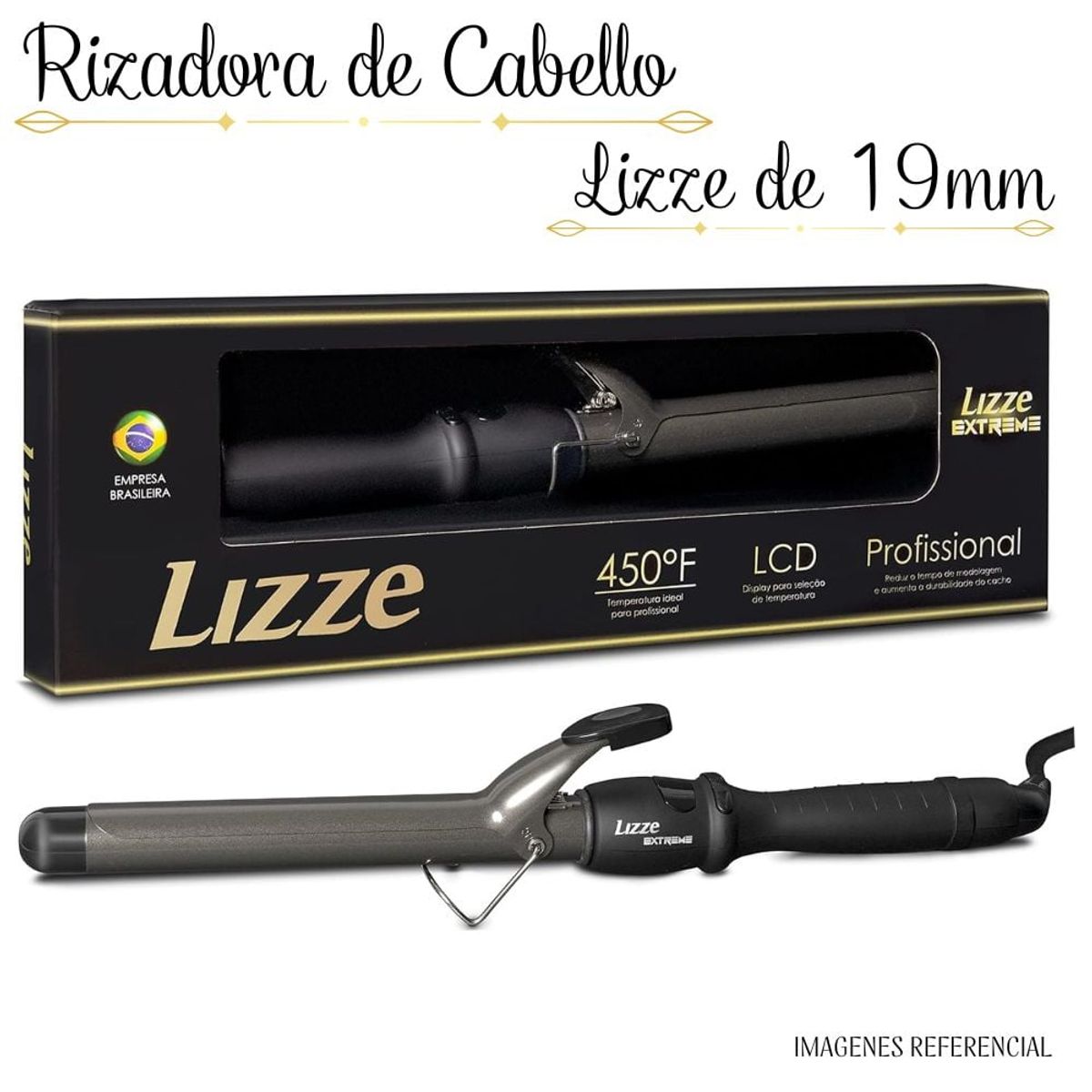 LIZZE - Rizadora de cabello Lizze Extreme - 19mm