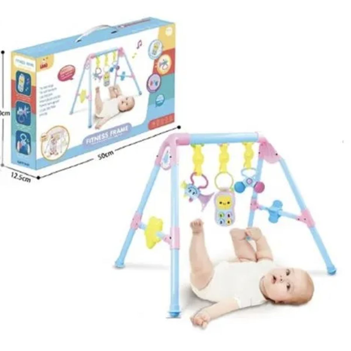 GENERICO - Gimnasio Multifuncional Arco Musical para Bebes 3+