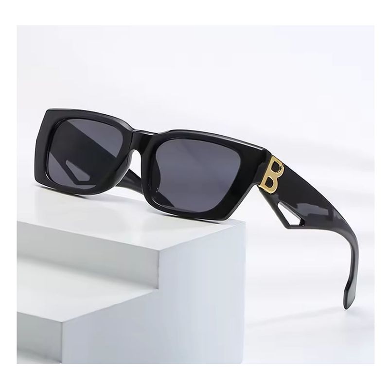 GENERICO - Gafas de Sol Cuadradas para Mujer Tendencia B Negro