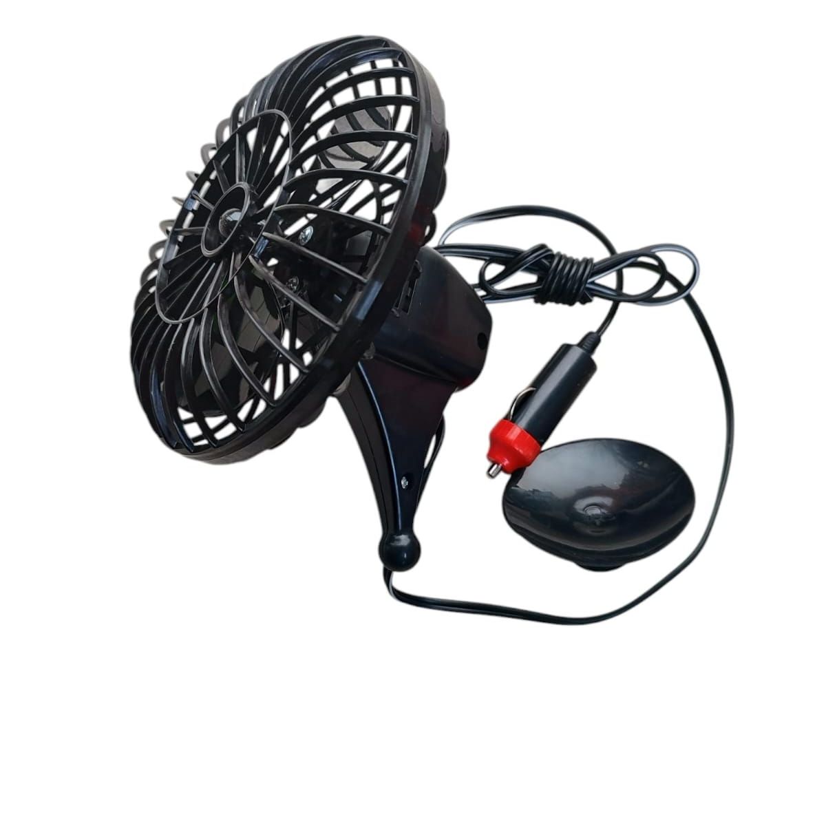 GENERICO - Ventilador Para Auto 4 pulgadas  12V Con Chupón