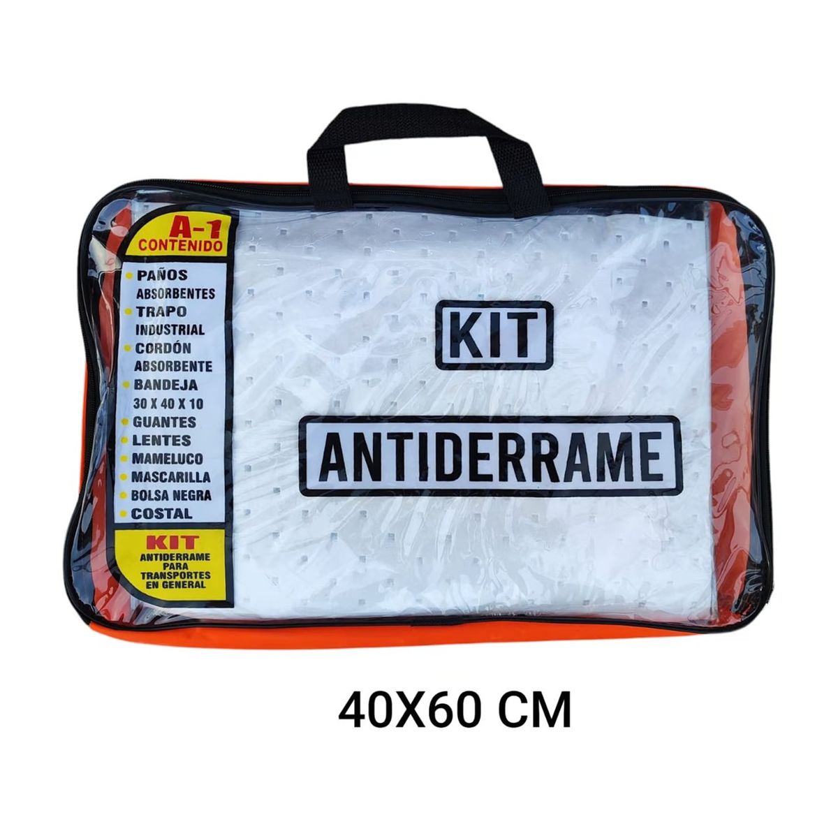 GENERICO - Kit Antiderrame Hidrocarburos Grande 60x40CM