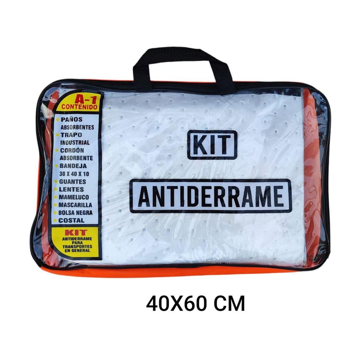 GENERICO - Kit Antiderrame Hidrocarburos Grande 60x40CM