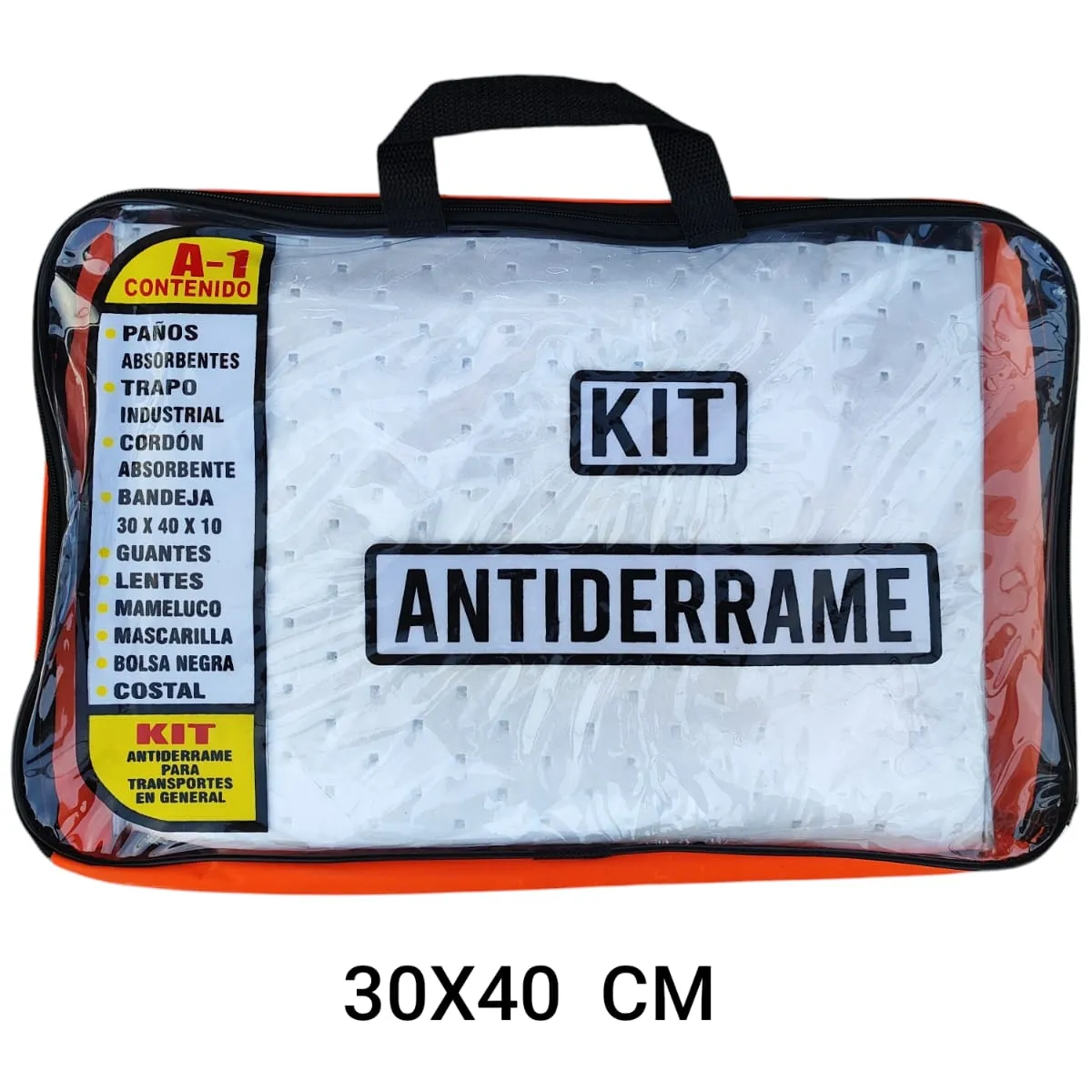 GENERICO - Kit Antiderrame Hidrocarburos Mediano 30x40CM