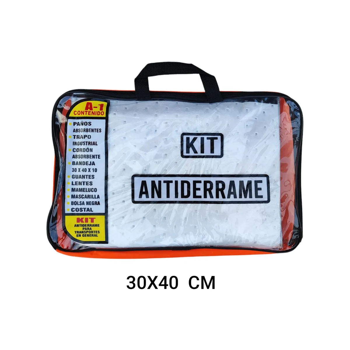 GENERICO - Kit Antiderrame Hidrocarburos Mediano 30x40CM