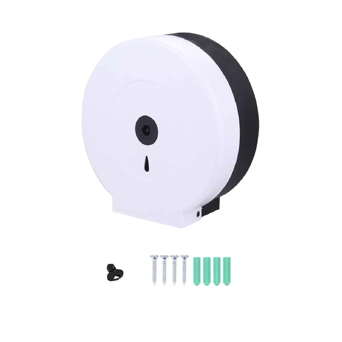 GENERICO - DISPENSADOR DE PAPEL HIGIENICO ROLLO GRANDE- BLANCO