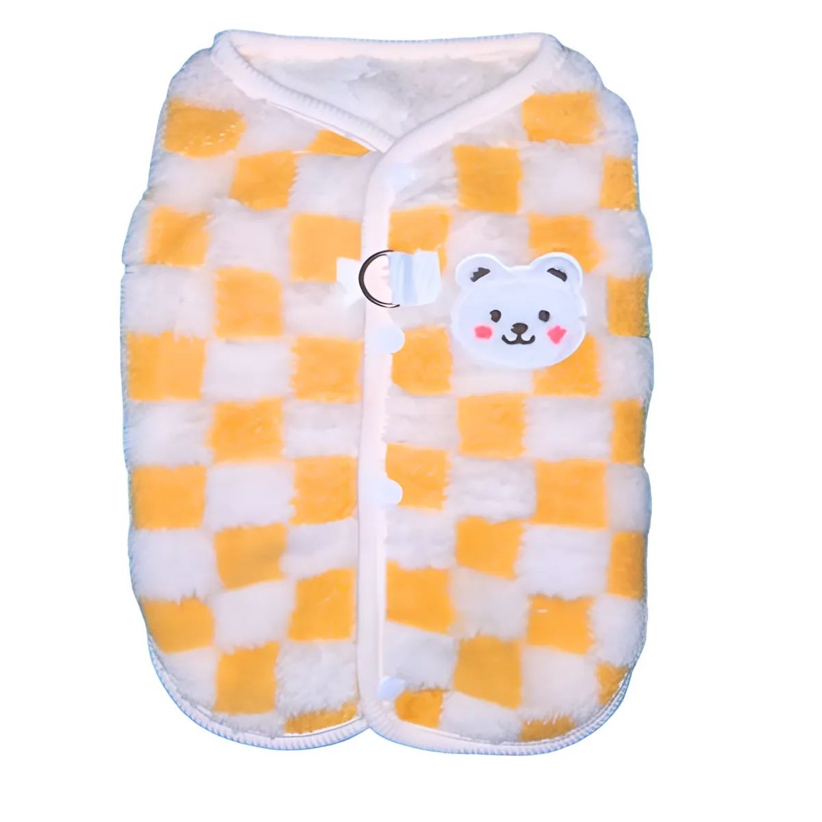 IDEAS PERFECTAS - Chaleco Ideas Perfectas Amarillo Peluche - Talla L