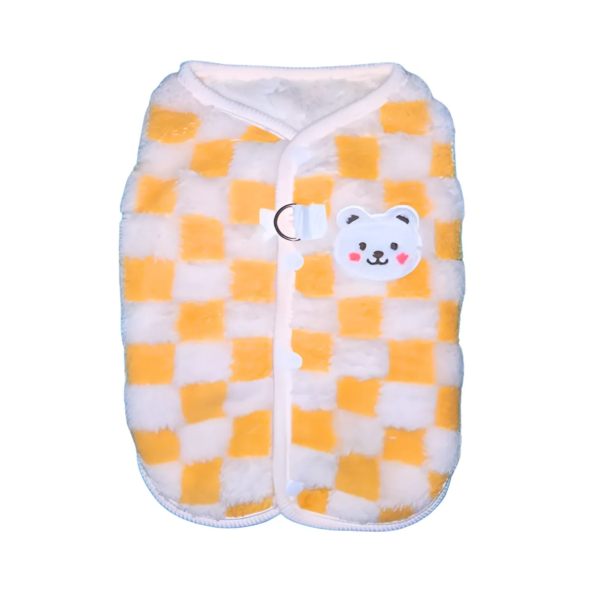 IDEAS PERFECTAS - Chaleco Ideas Perfectas Amarillo Peluche - Talla L