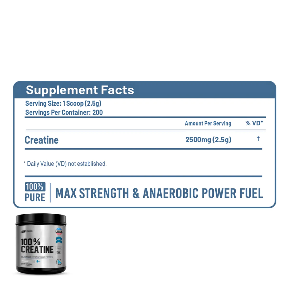 UNIVERSE NUTRITION - PACK X 02 - Creatina Universe Nutrition 500 g - Creatine Monohidratada y Micronizada + Shaker