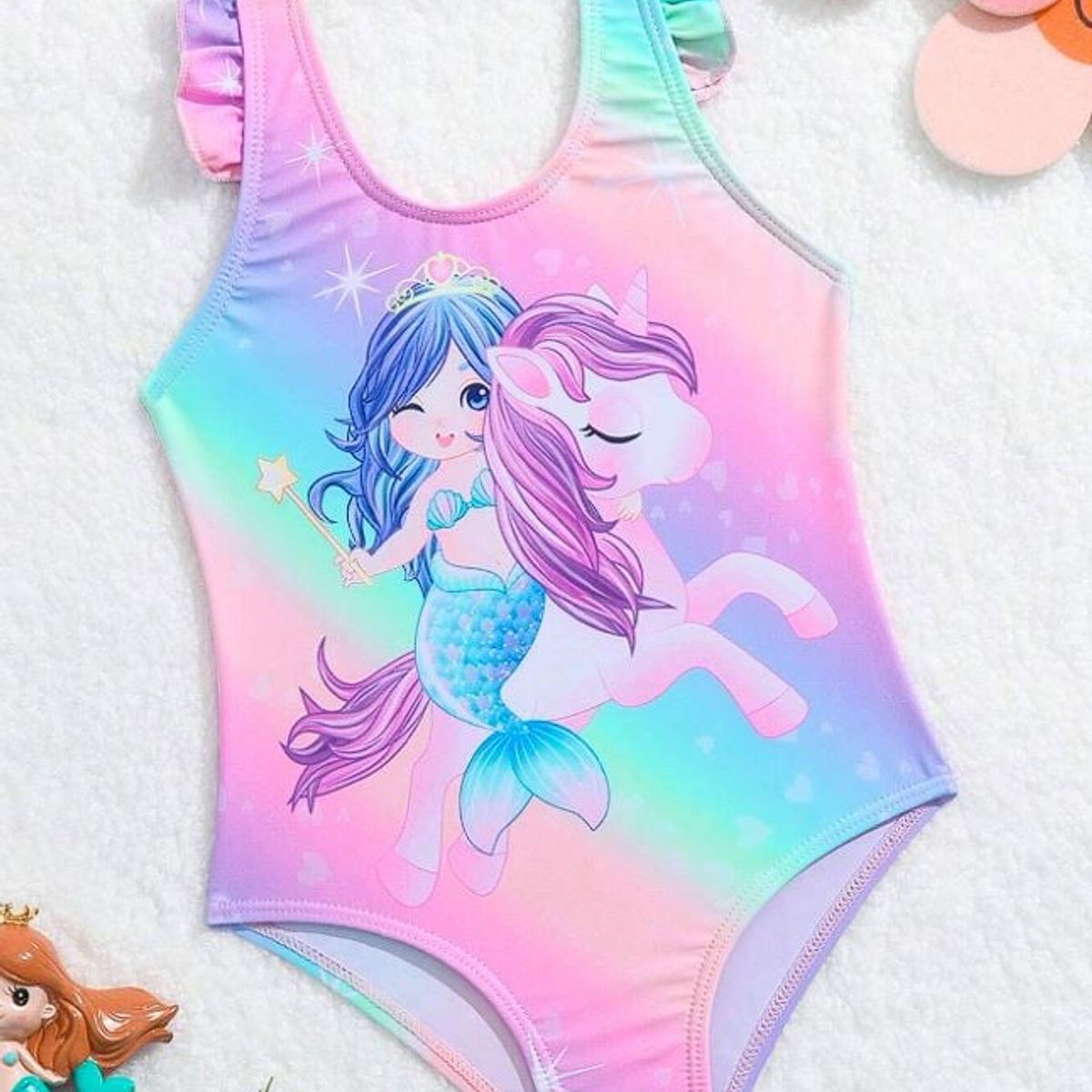 GENERICO - Ropa de Baño Niña Unicornio