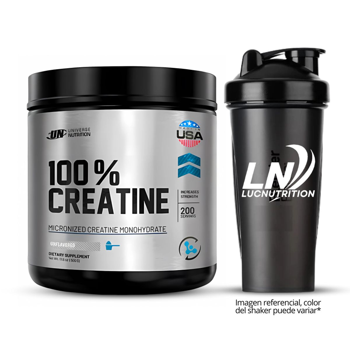 UNIVERSE NUTRITION - Creatina Universe Nutrition 500 g + Shaker