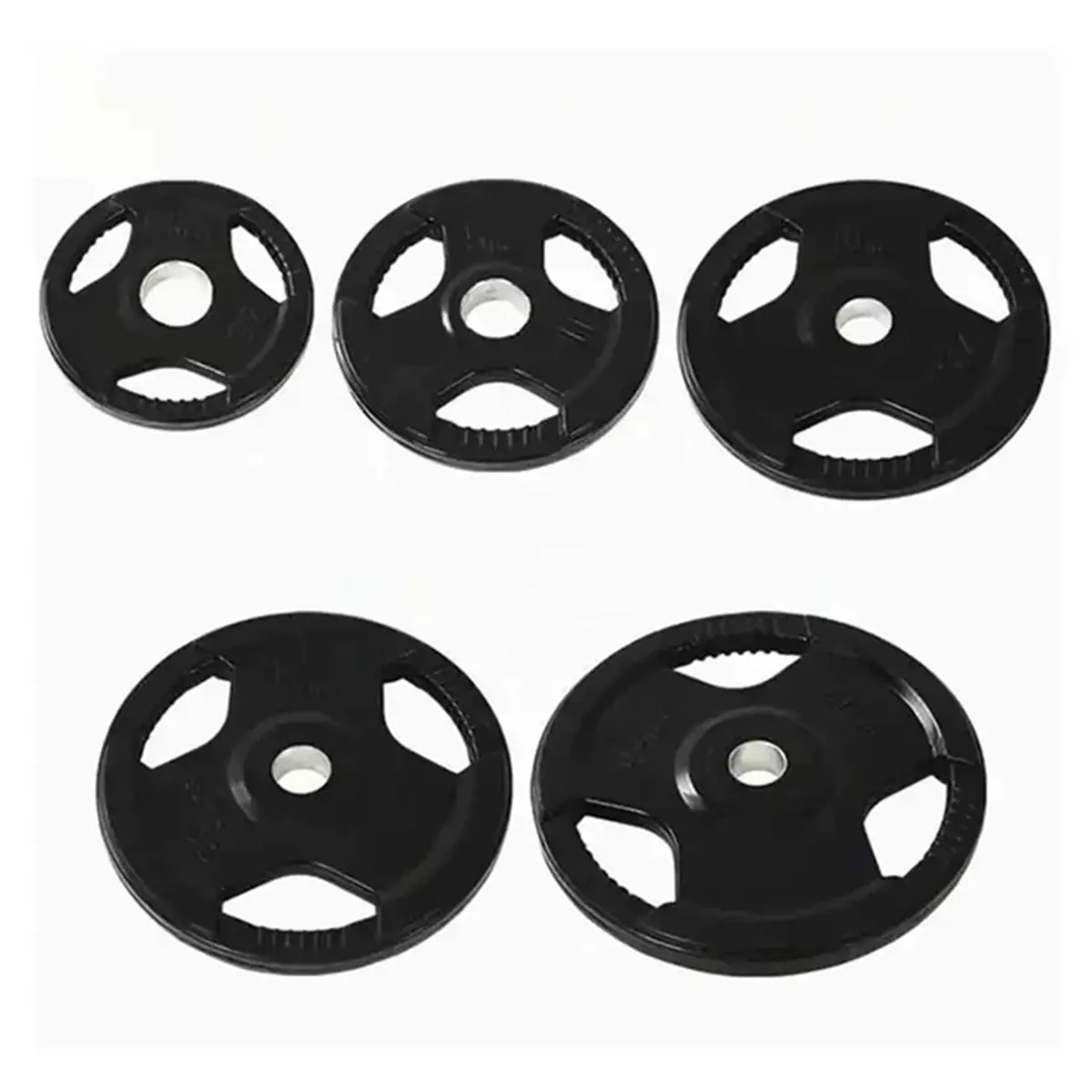 PROIRON - Par de Discos Olímpicos de Caucho Tri Agarre 5 Kg