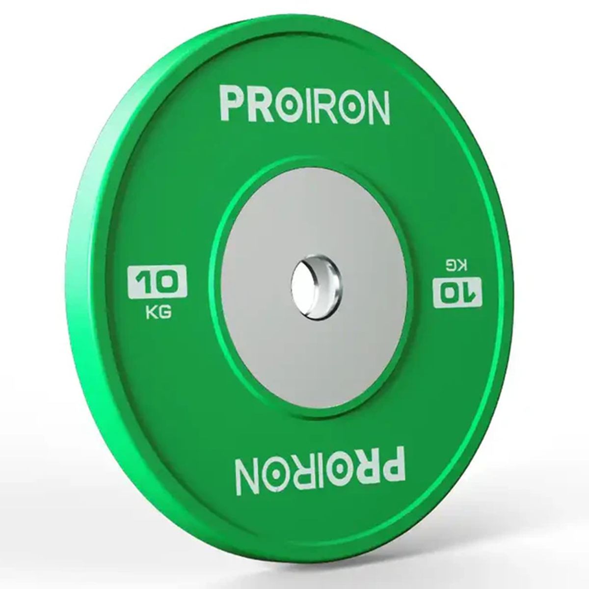 PROIRON - Par de Discos Olímpicos Calibrados de Caucho 10KG Verde