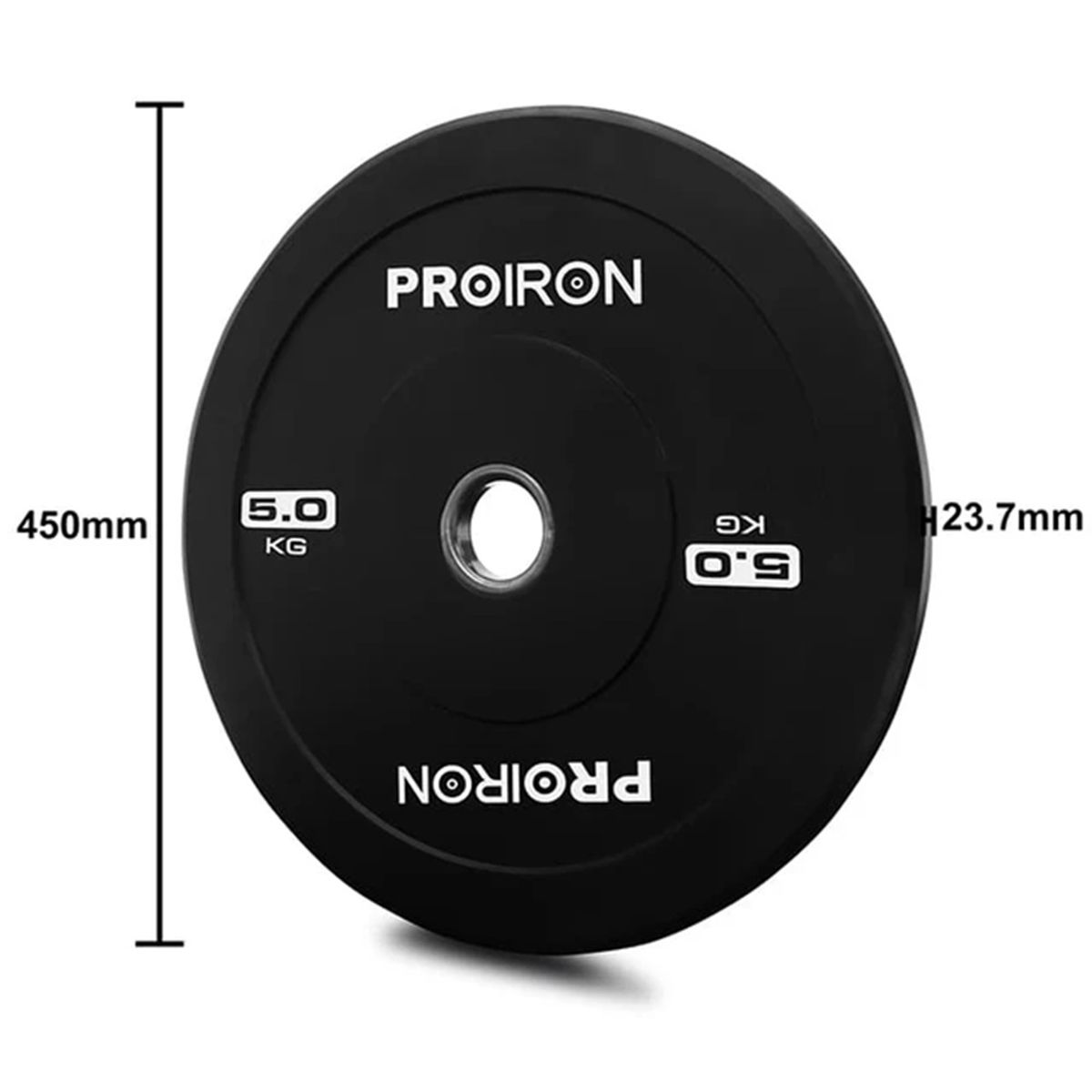 PROIRON - Par de Discos Olímpicos de Caucho - Bumper Plates 5KG