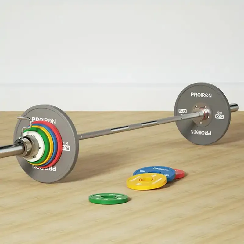 PROIRON - Par de Discos Olímpicos Fraccionales 0.5 KG Blanco