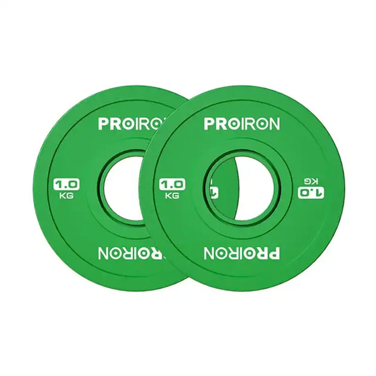 PROIRON - Par de Discos Olímpicos Fraccionales 1KG Verde