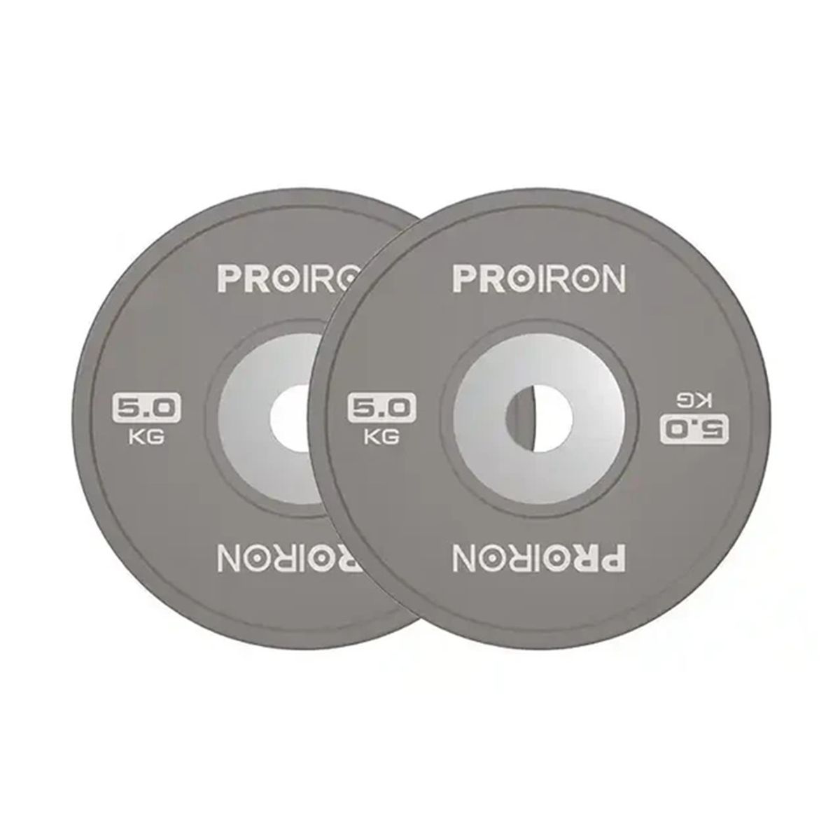 PROIRON - Par de Discos Olímpicos Fraccionales 5KG Gris