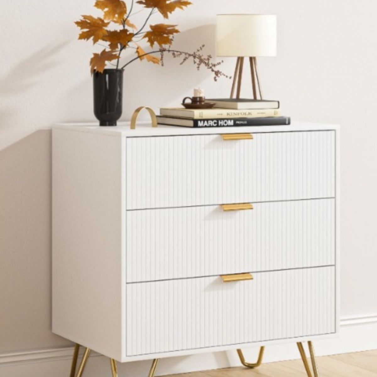 NACION MUEBLES - VELADOR BLANCO KAT NM