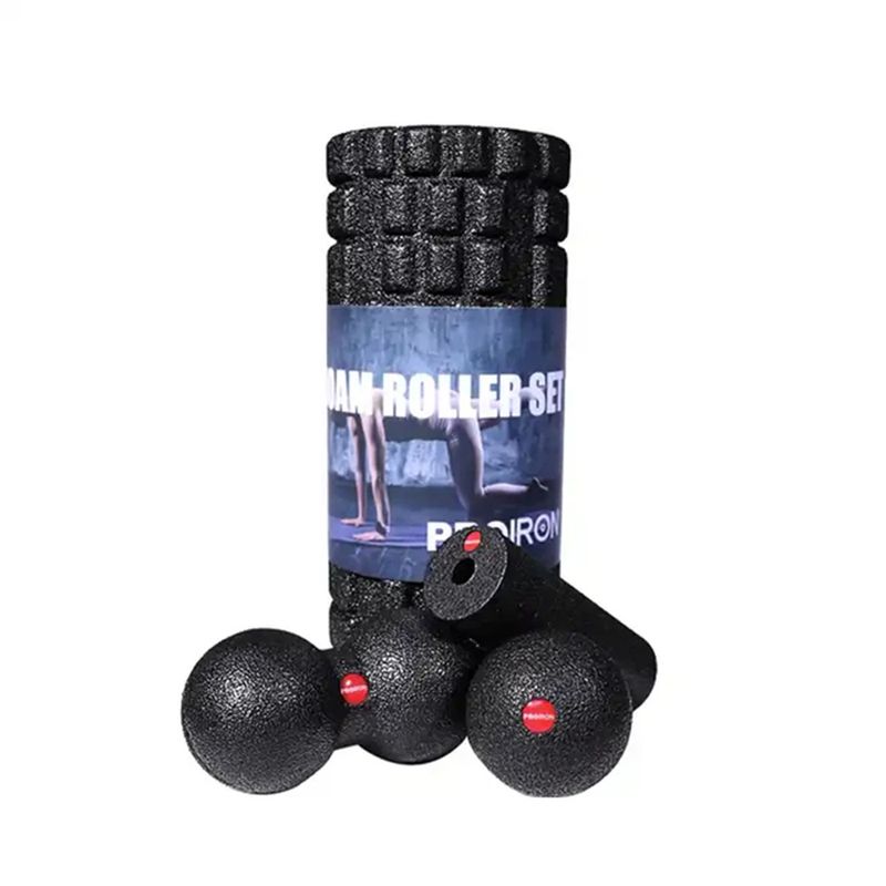 PROIRON - Set de 4 Foam Rollers Negro