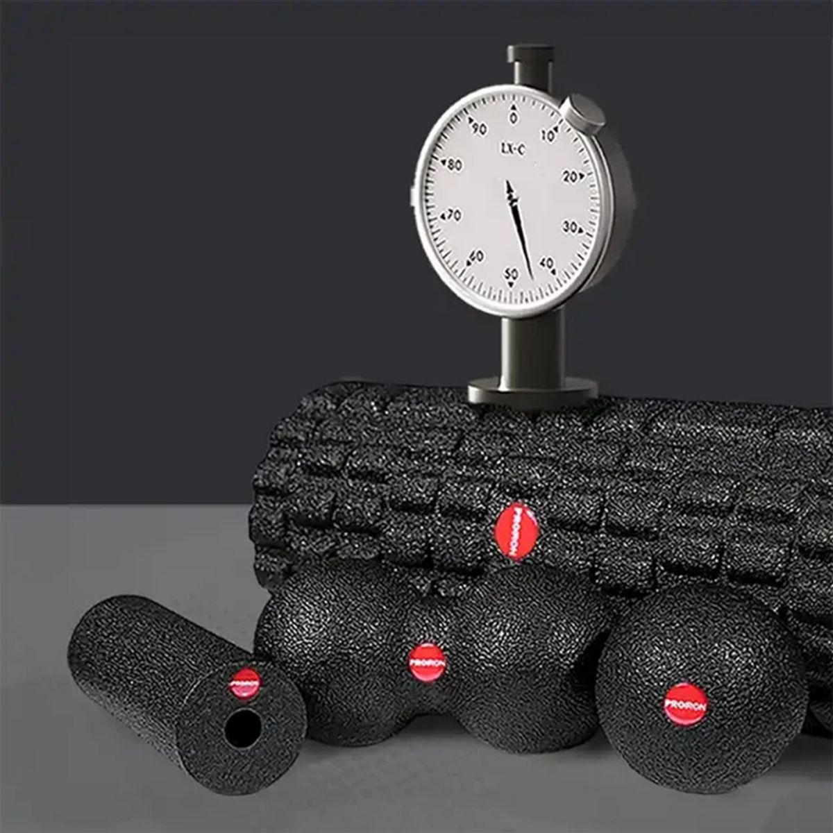 PROIRON - Set de 4 Foam Rollers Negro