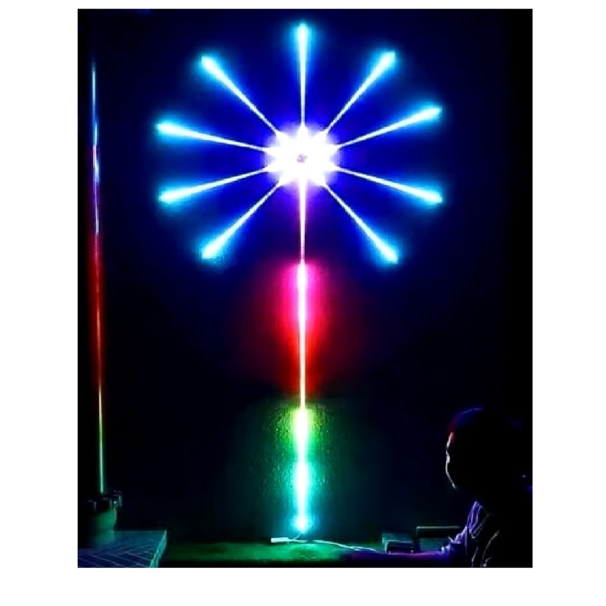 GENERICO - Tira de luces Led decoración de fiesta de navidad