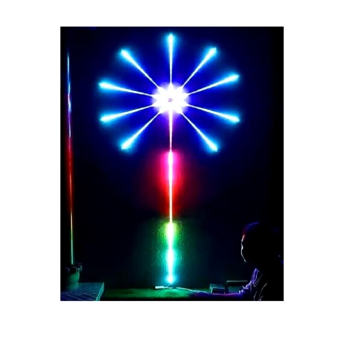 GENERICO - Tira de luces Led decoración de fiesta de navidad