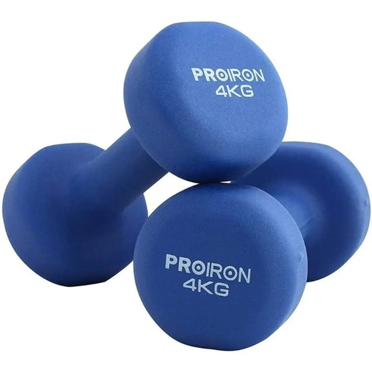 PROIRON - Par de Mancuernas de Neopreno 4KG Azul