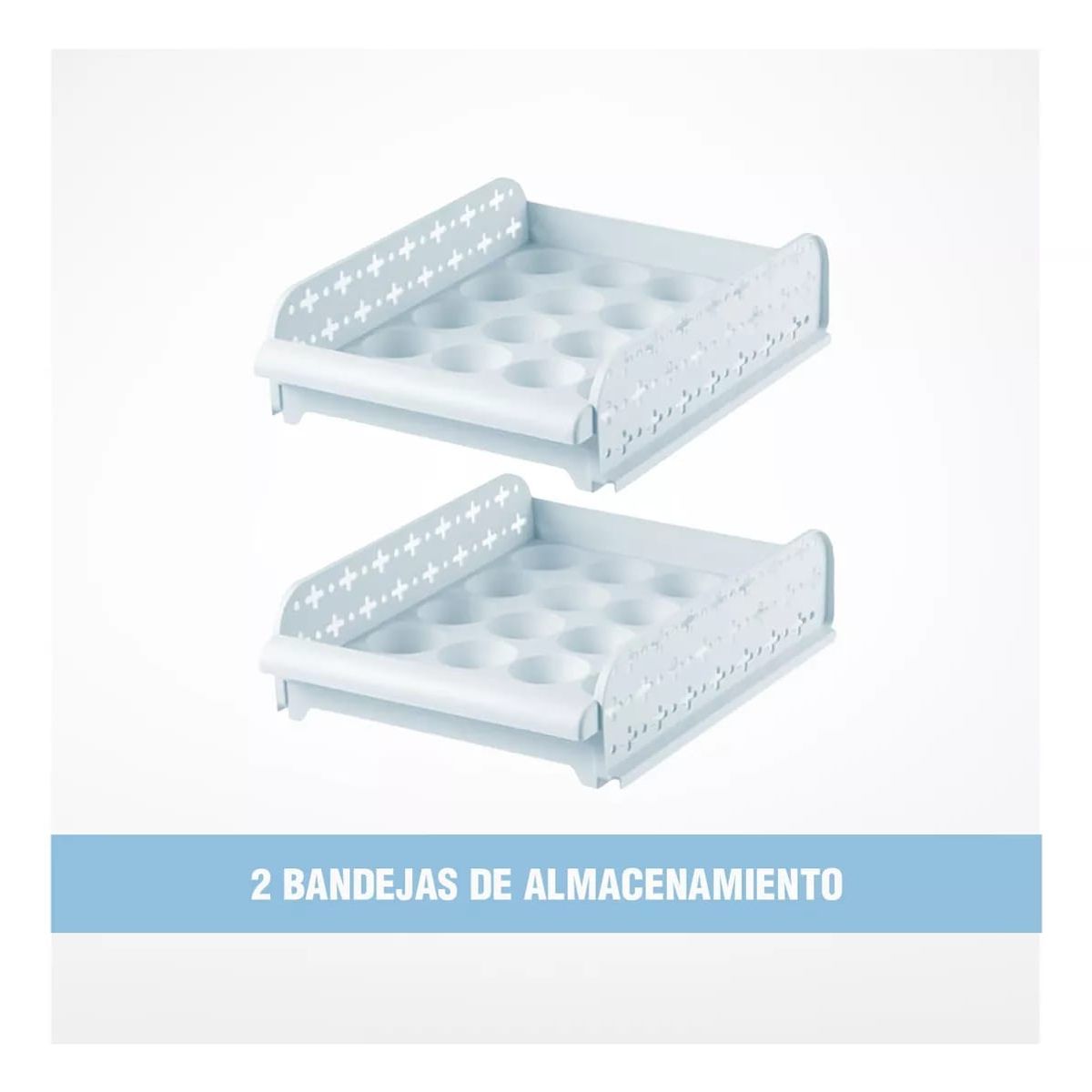 GENERICO - PORTA HUEVOS HUEVERA ORGANIZADOR CONTENEDOR DE 40 HUEVOS 2 NIVELES
