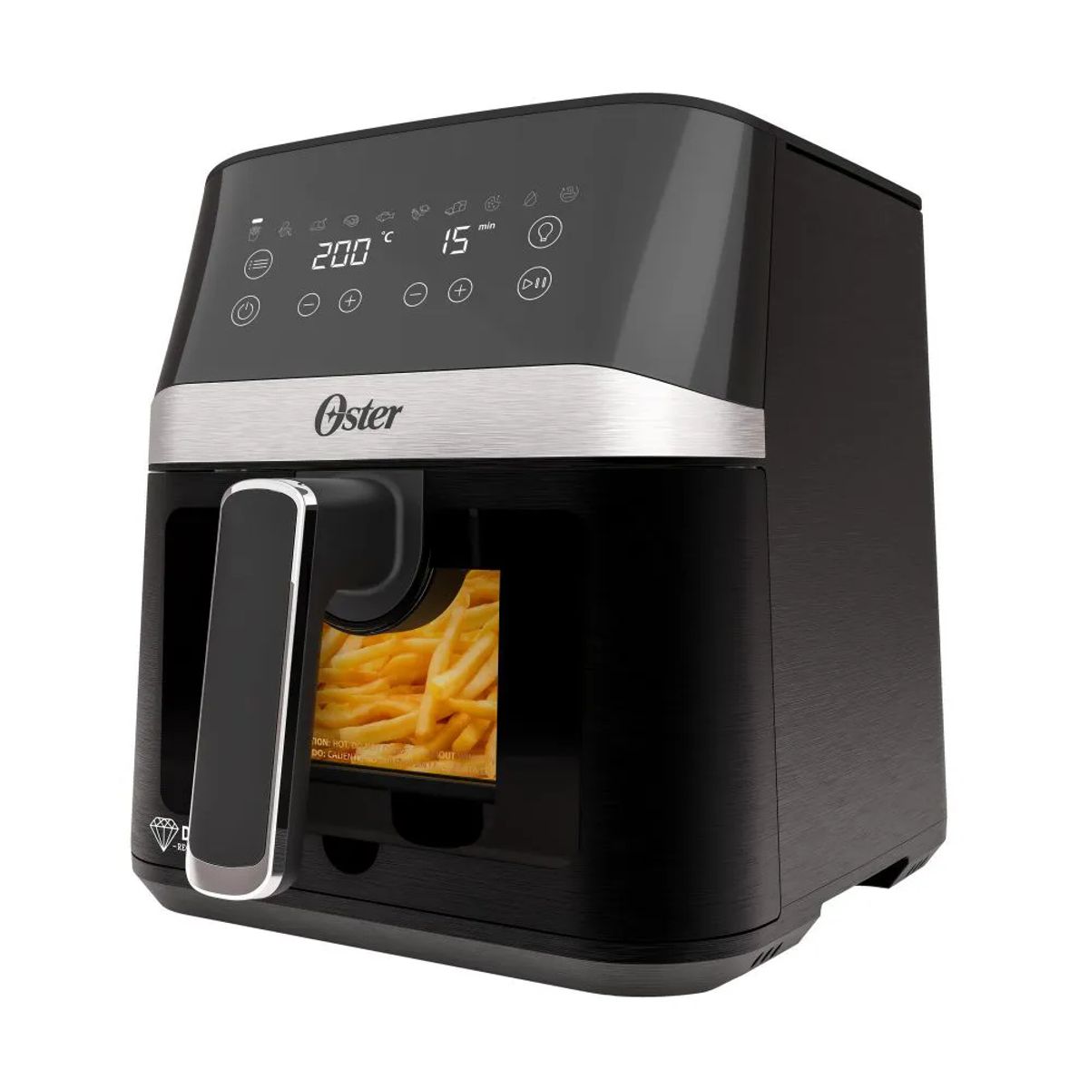 OSTER - Freidora de Aire Digital Oster® de 4L con Recubrimiento CKSTAF40WDDF