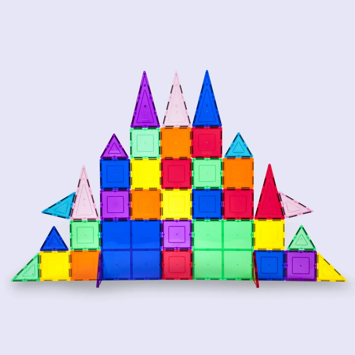 PICASSO TILES - Juego de Bloques de Construcción Magnéticos de 61 piezas