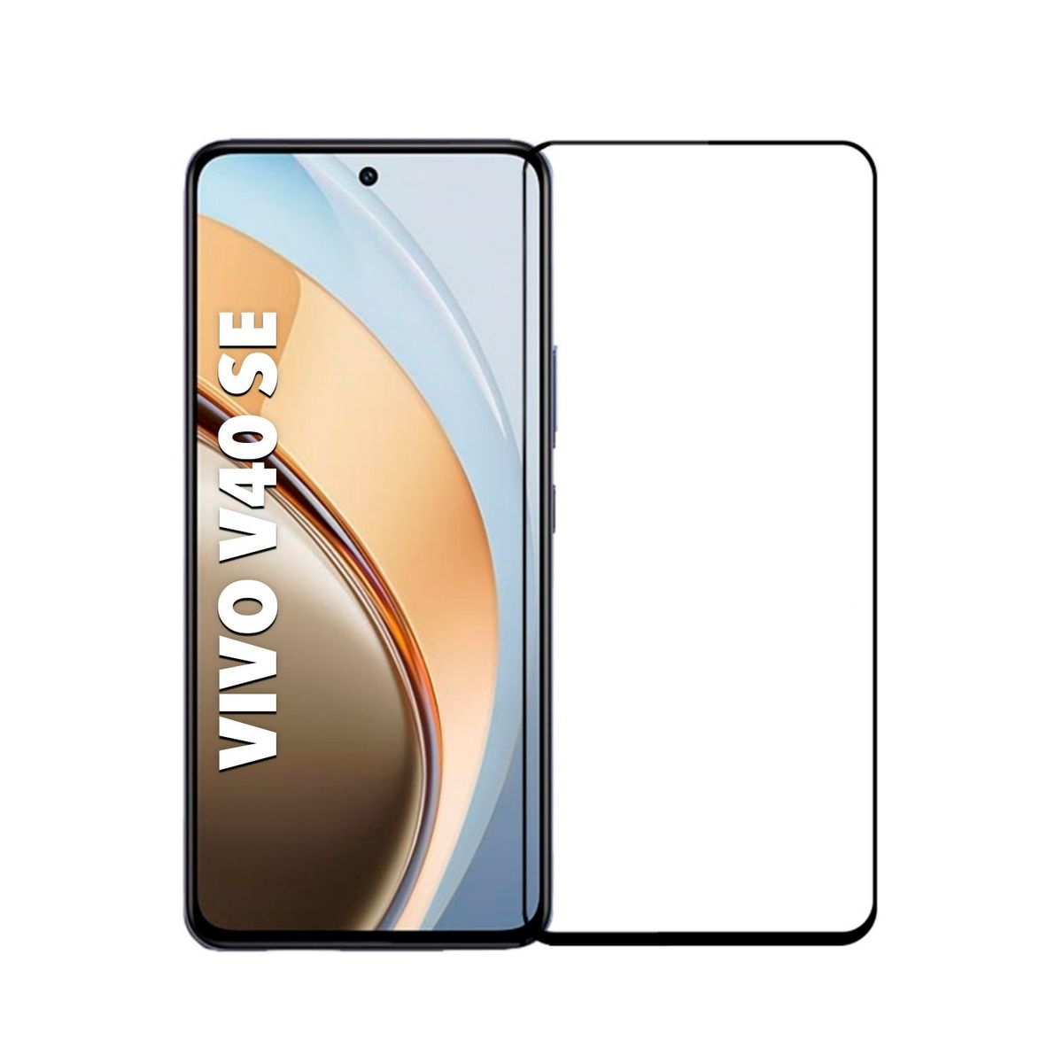 GENERICO - Mica Vidrio Templado Pantalla 3D VIVO V40 SE TRANSP - NEGRO