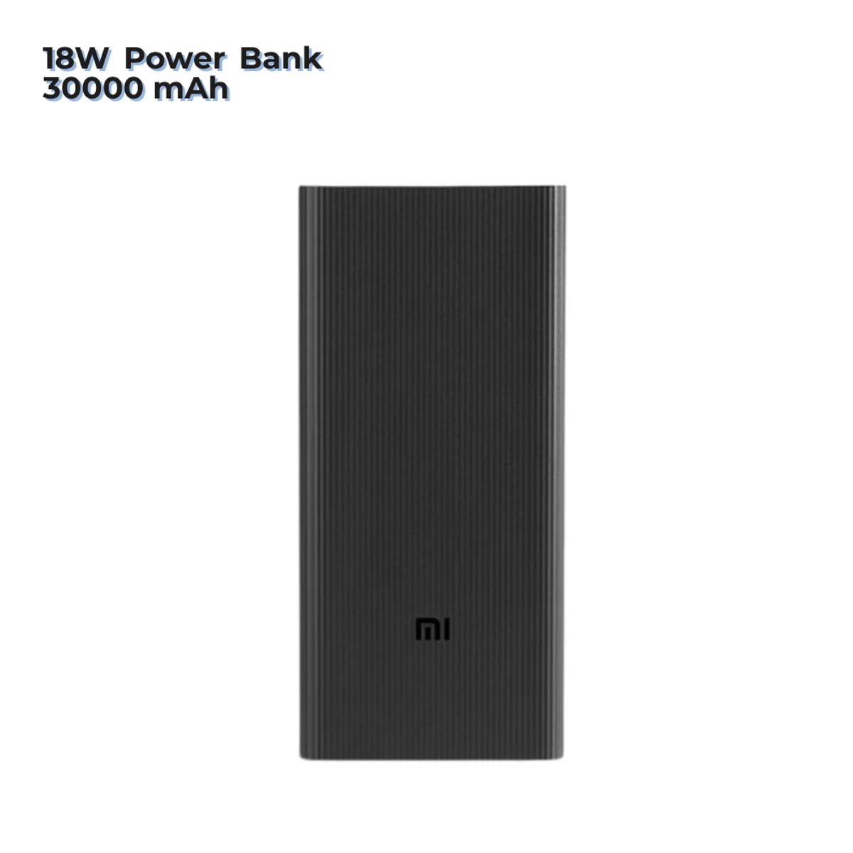 XIAOMI - Xiaomi 18W Power Bank 30000 mAh Carga 3 dispositivos simultáneamente