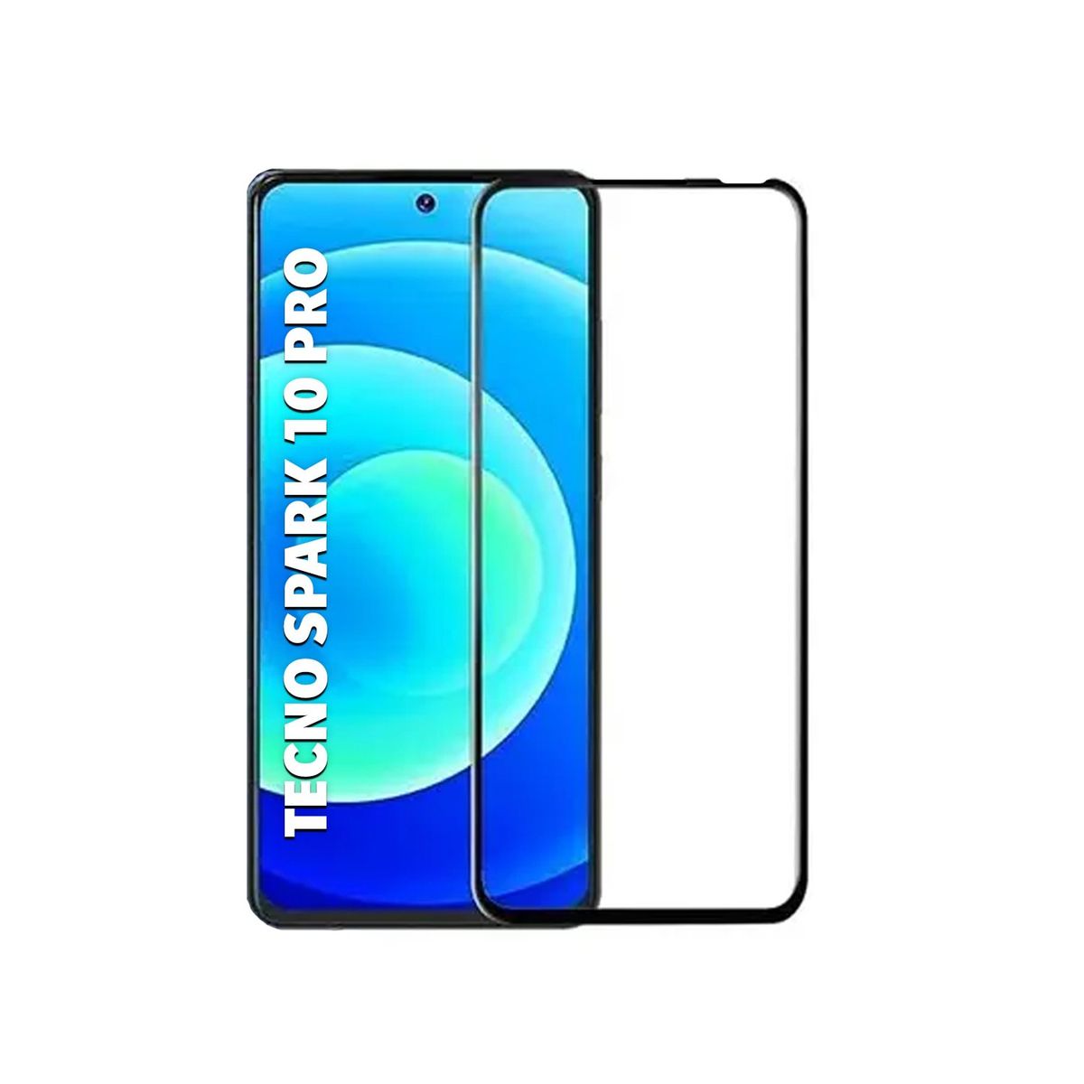 GENERICO - Mica Vidrio Templado Pantalla 3D TECNO SPARK 10 PRO TRANSP - NEGRO