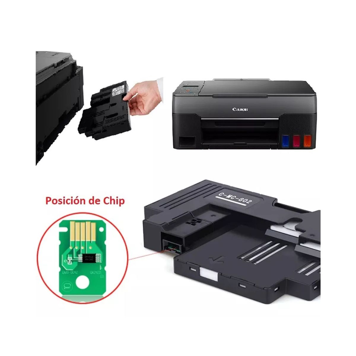 CANON - CHIP CARTUCHO De Mantenimiento CANON MC-G02 MC G02 MCG02