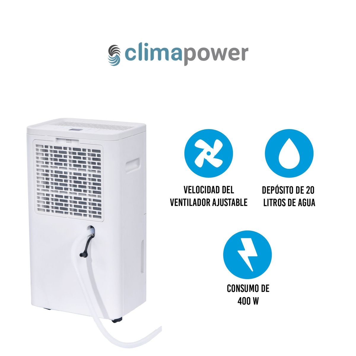 GENERICO - DESHUMEDECEDOR DE AIRE PORTÁTIL PD20