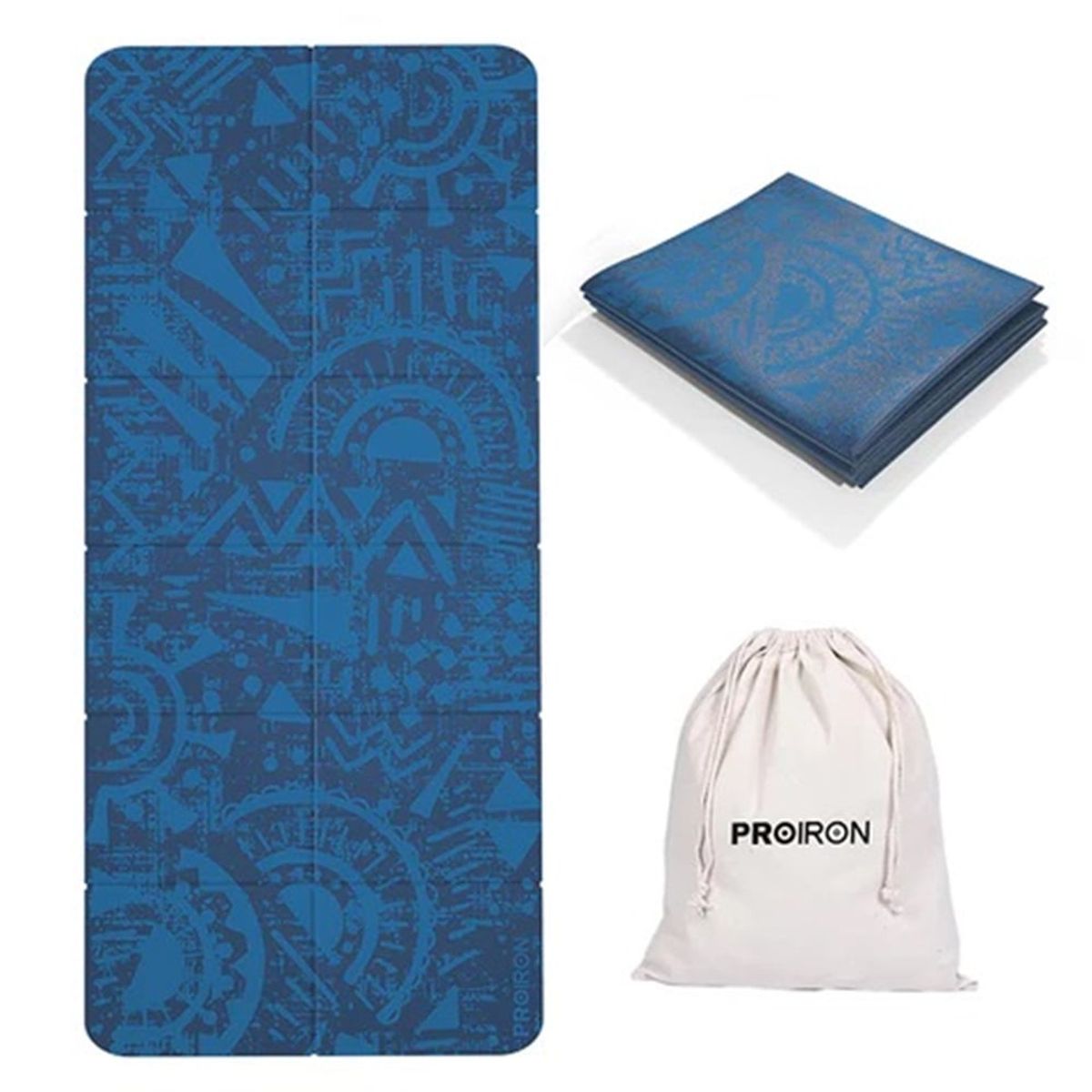 PROIRON - Mat Plegable de PVC de 2mm Azul
