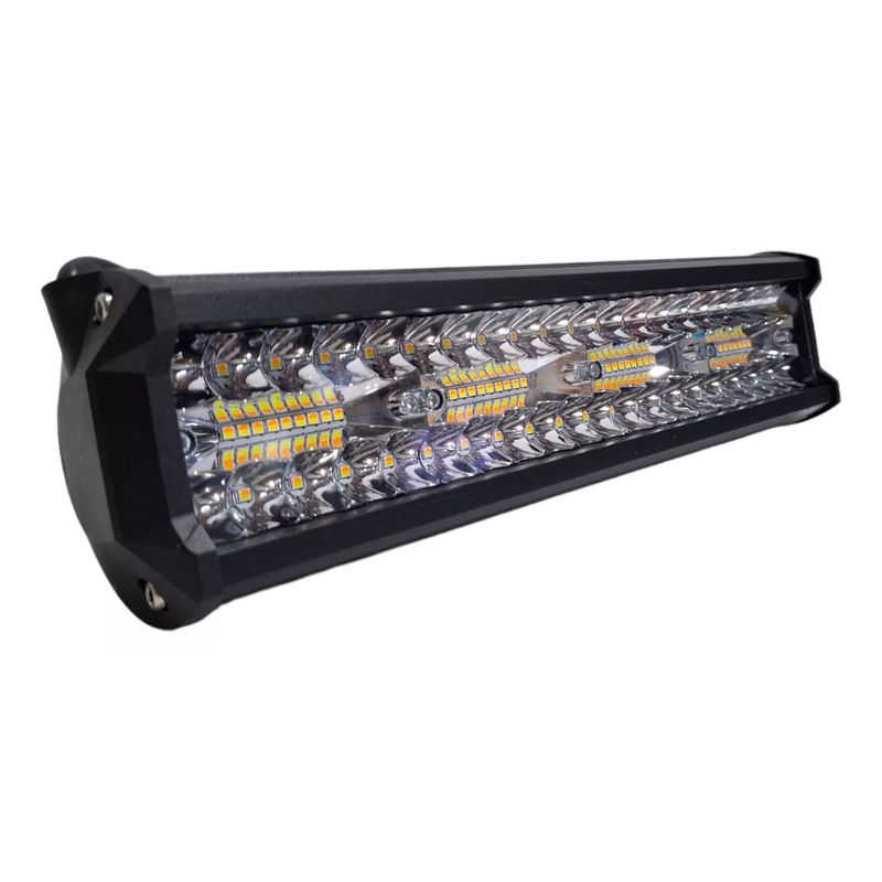 JET - Barra Led Dual Balnco+Ambar 5Funciones 37cm Auto Camioneta
