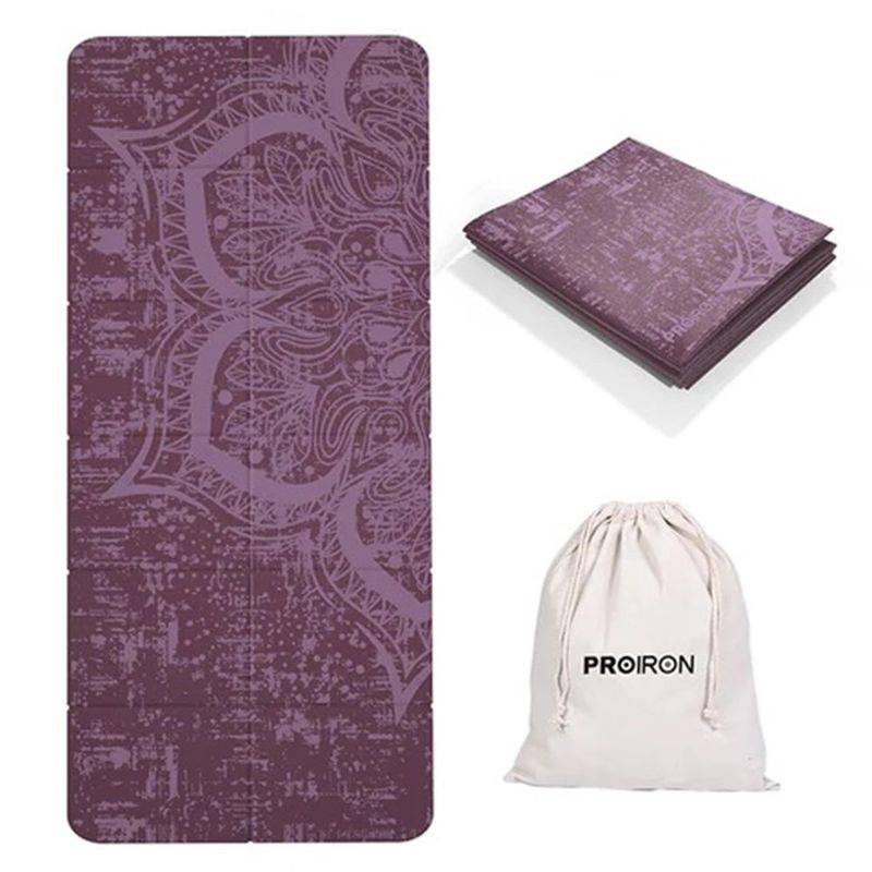 PROIRON - Mat Plegable de PVC de 2mm Vino