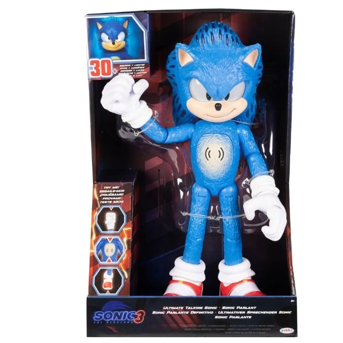 SONIC - SONIC 3 MOVIE - FIGURA SONIC INTERACTIVO