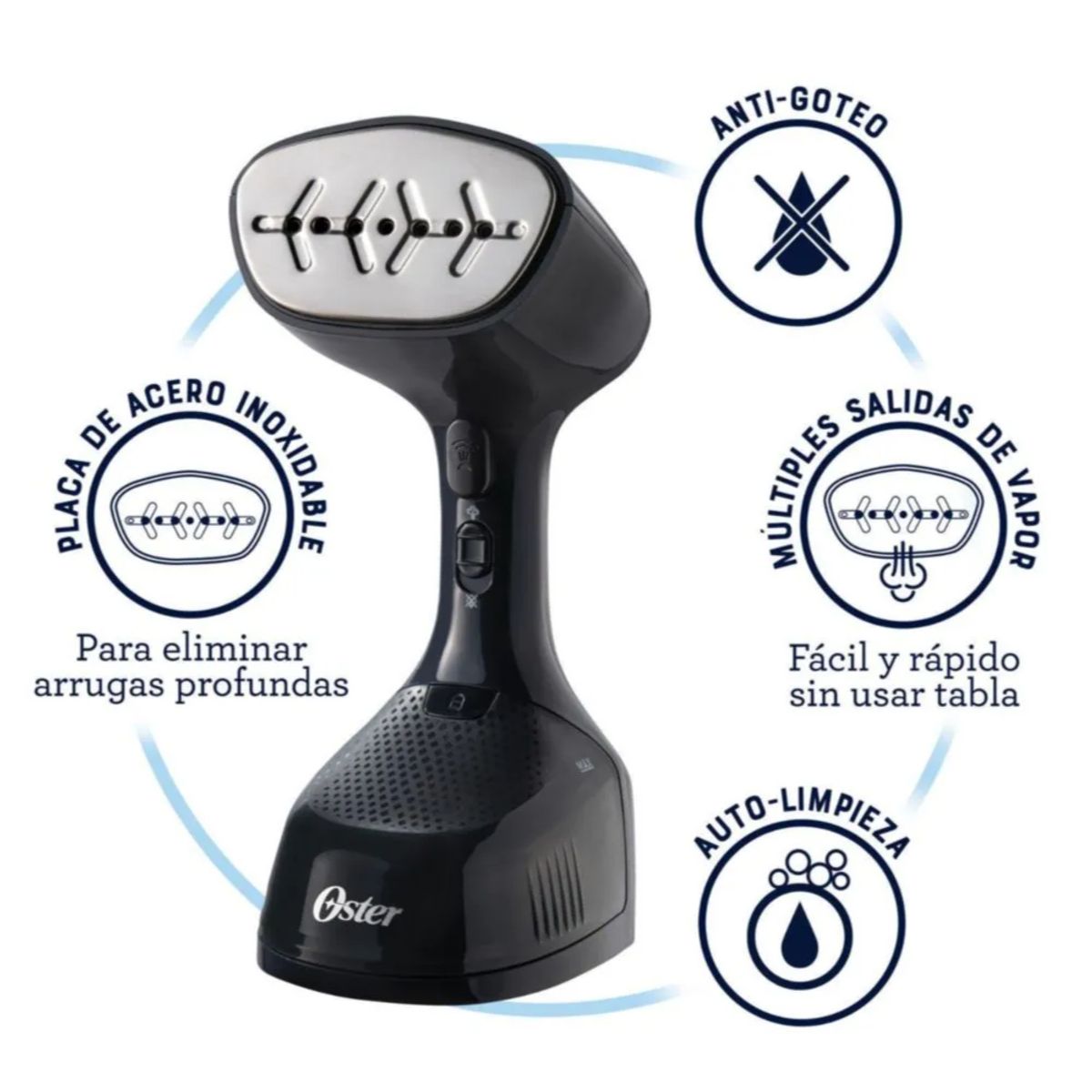 OSTER - Vaporizador de Telas Portátil Oster GCSTES 101 –Golpe de Vapor Potente