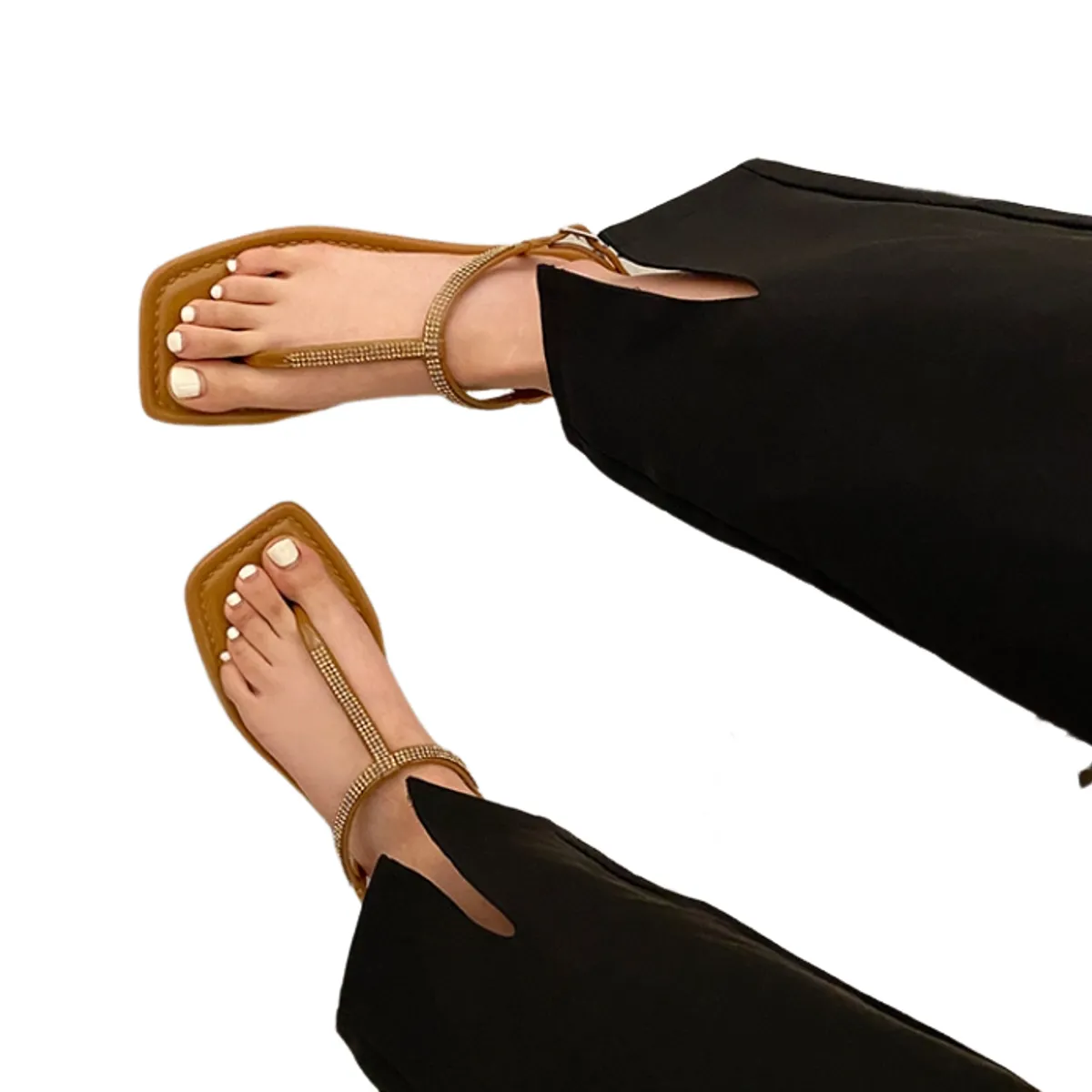 BLWOENS - Zapatos Sandalias de verano para Mujers - Marrón