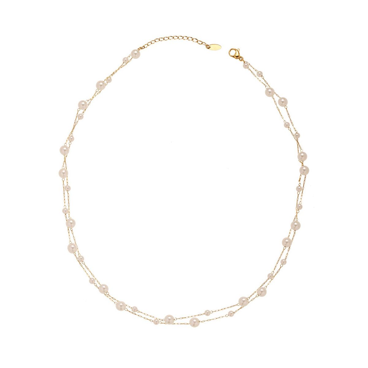 TIOZONEY - Bañado en oro Collar de moda para mujeres