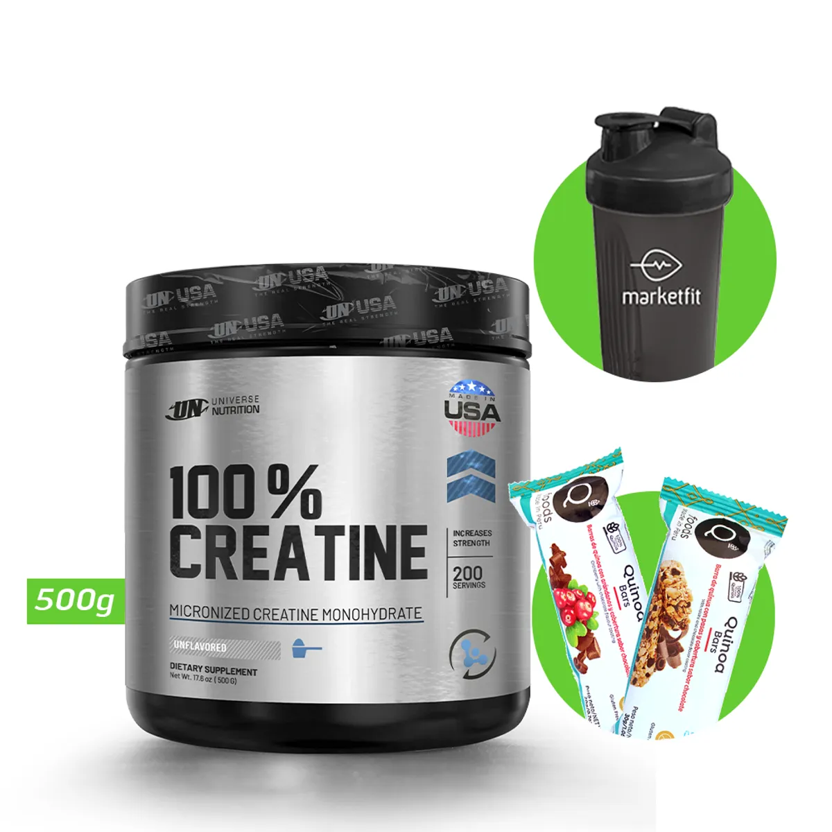 UNIVERSE NUTRITION - 100 % CREATINA MONOHIDRATADA 500 GR UN