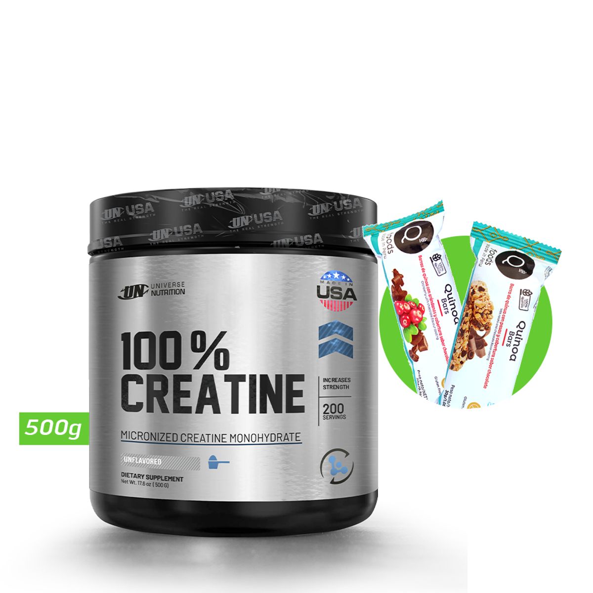 UNIVERSE NUTRITION - 100 % CREATINA MONOHIDRATADA 500 GR UN