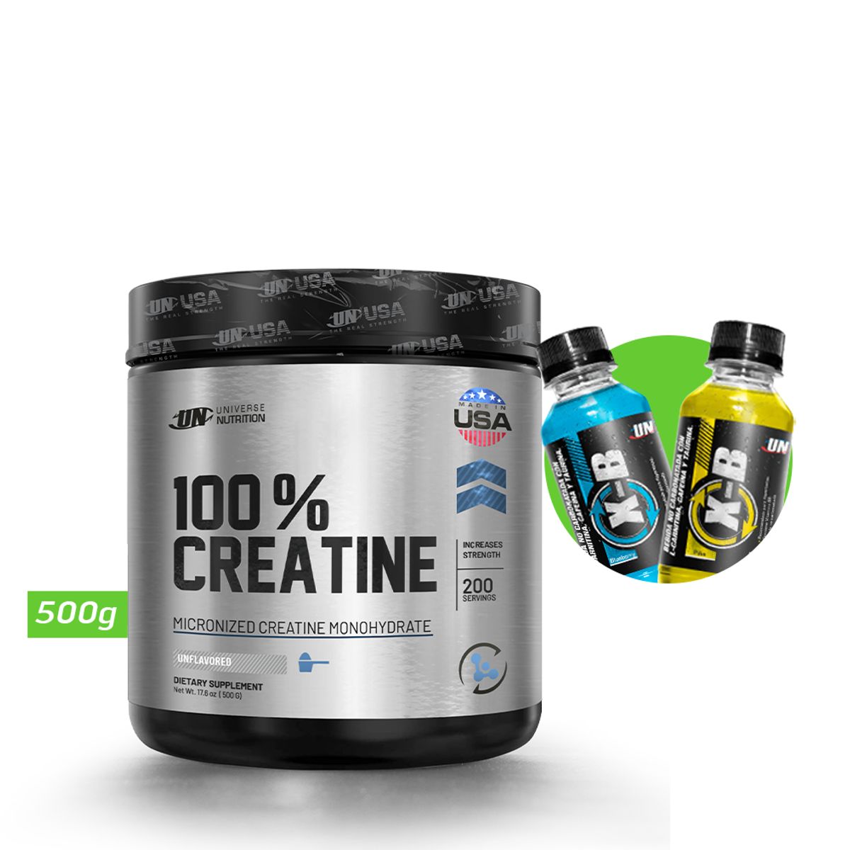 UNIVERSE NUTRITION - 100 % CREATINA MONOHIDRATADA 500 GR UN