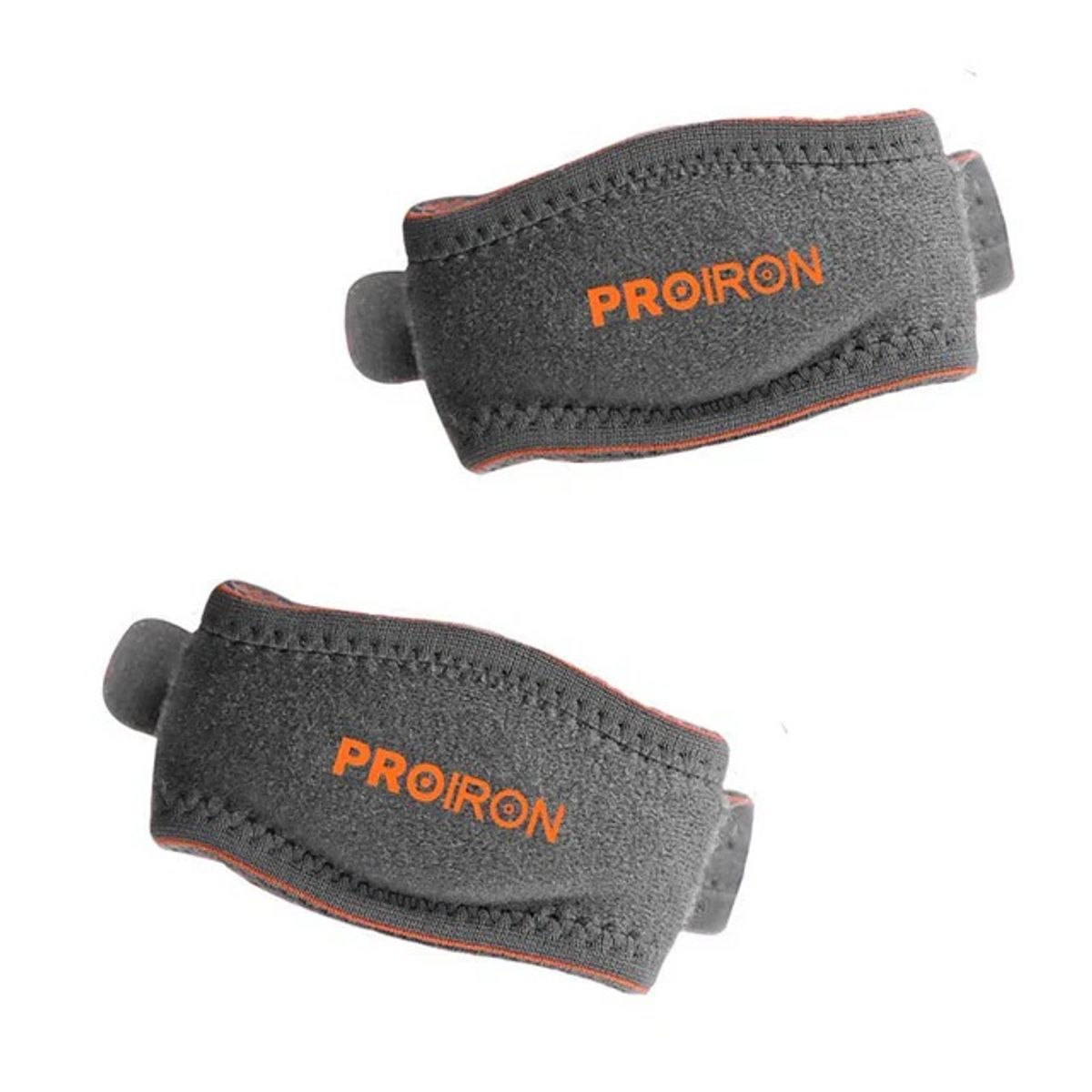 PROIRON - Menisquera de impacto para la rodilla Gris con Naranja Par