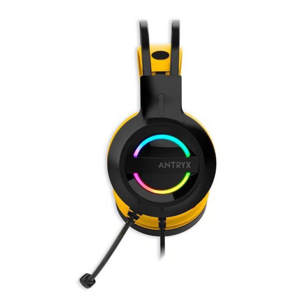 ANTRYX - AUDIFONO ANTRYX IRIS-K YELLOW, 7.1 VIRTUAL SURROUND, USB, RAINBOW