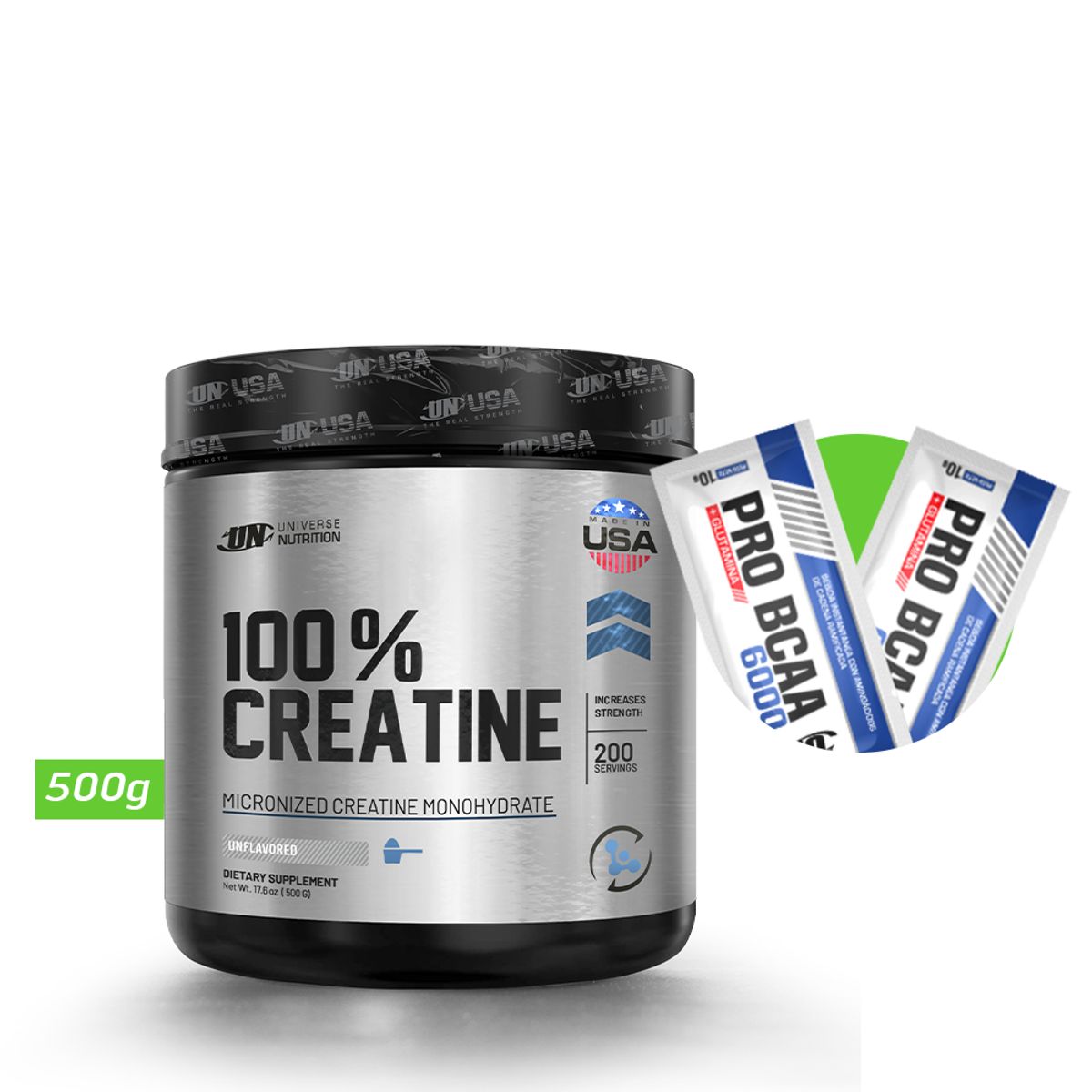 UNIVERSE NUTRITION - 100 % CREATINA MONOHIDRATADA 500 GR UN