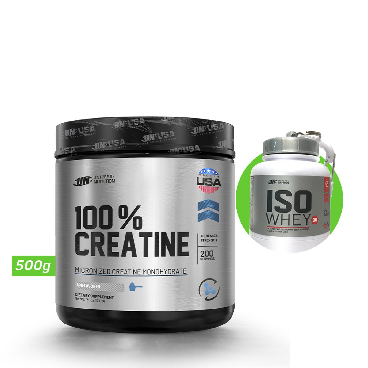 UNIVERSE NUTRITION - 100 % CREATINA MONOHIDRATADA 500 GR UN